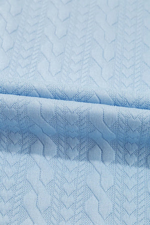 Contrast edge high waist pants fabric close-up
