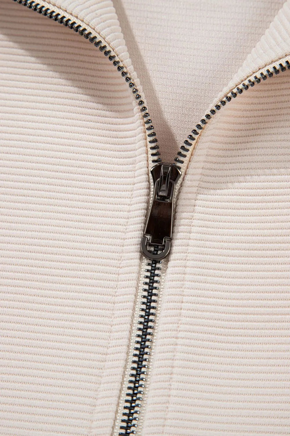 Full layout of textured ruffled sleeve top and pants set