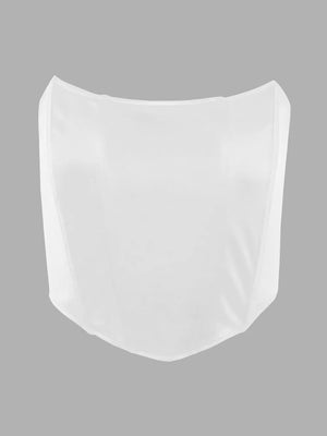 Apparel-only image of Tube Cropped Top highlighting fabric
